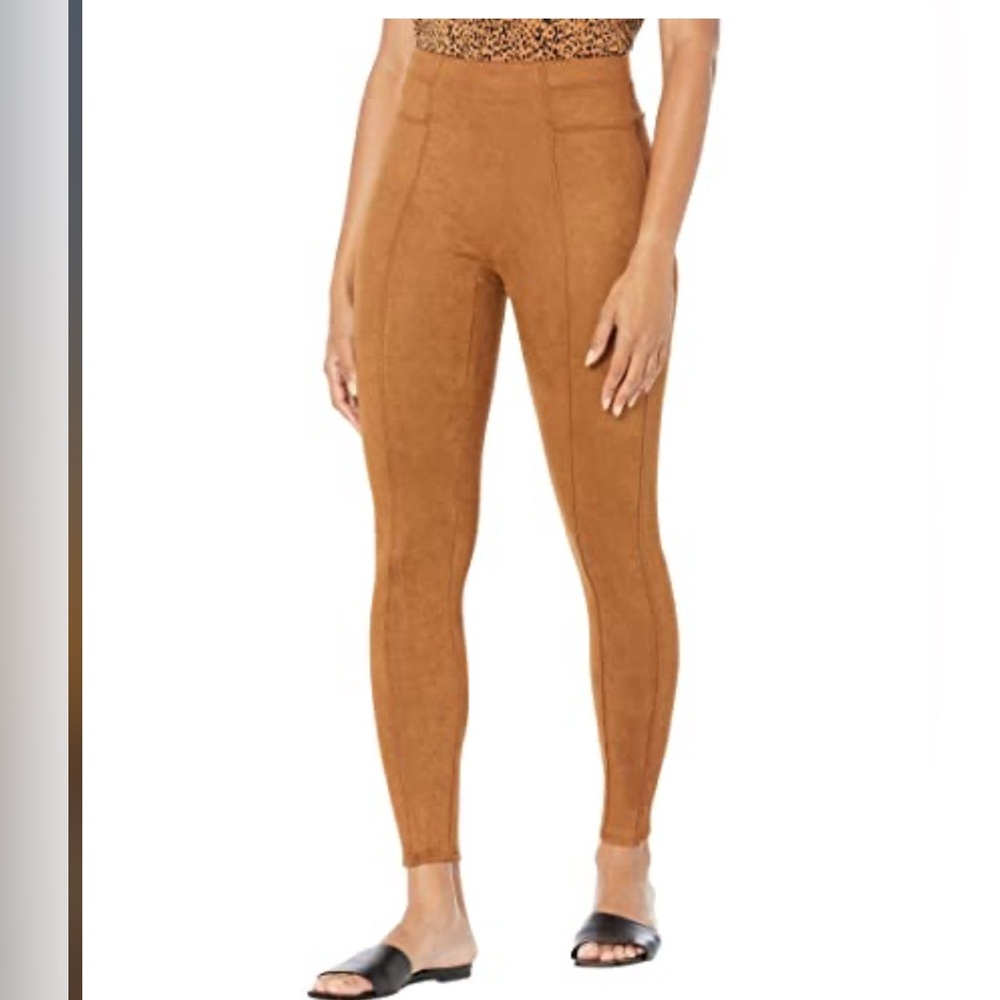 Spanx BrowyFaux Suede Leggings Large NWT
